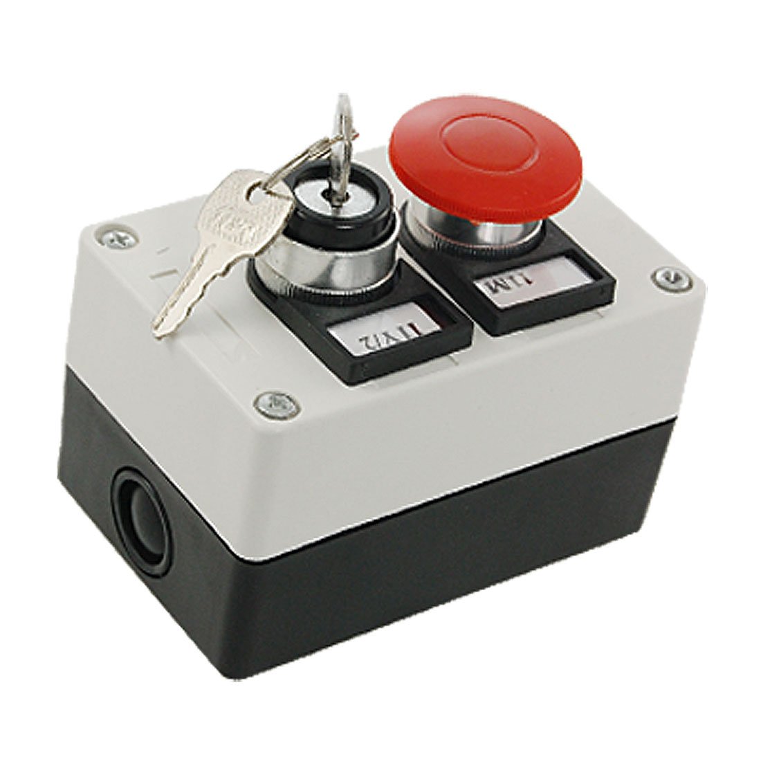 Key Lock on/Off Switch Red Mushroom Push Button Station