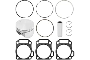 Aynaxcol 70mm Piston .550, Flat Top Piston Kit, Flat Top Race Kit Replacement for Predator 212cc High Compression Performance GX200