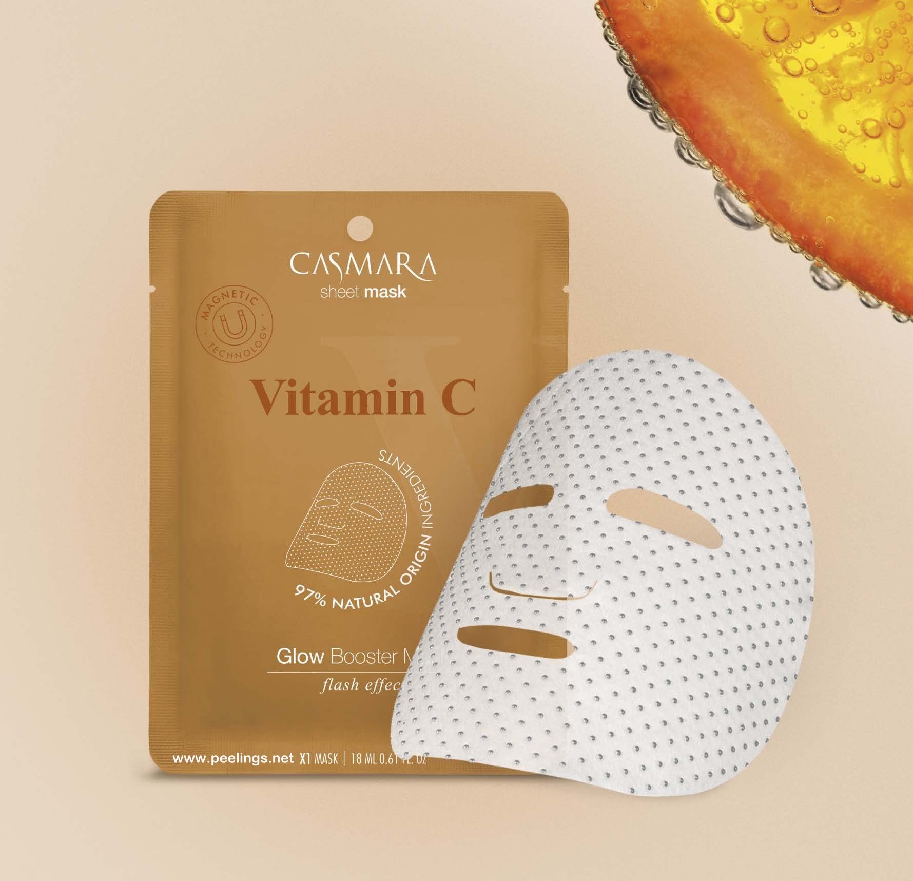 Casmara Sheet Mask - 5 Glow Booster Mask Vitamin C