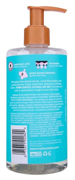 TREE HUT LOTUS WATER SERUM INFUSED HAND WASH, NOURISH & HYDRATE HANDS WITH STRENGTHENING SKIN CARE, LONG LASTING SCENT, CLEANSE & LOCK IN MOISTURE, 11 FL OZ.