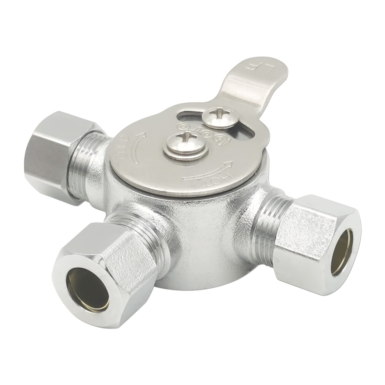 Photo 1 of HYDRO MASTER Mechanical Water Mixing Valve, 3/8" Compression Fittings on inlets and Outlet