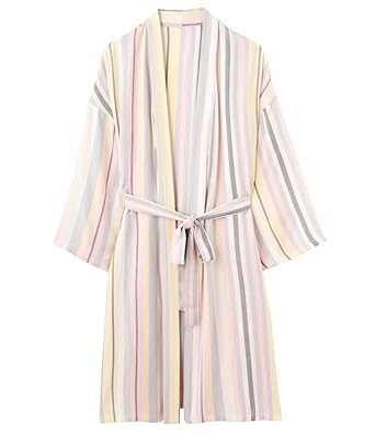 Amazon ピーチ ジョン ガウン グッドスリーピィローブ ストライプ