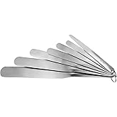958-G01 Caulking Spatula Set, Multi-Purpose Caulking Tooling 7-Piece, Stainless Steel Circular Fixed Caulking Knife Set, Widths from 3/8” to 1-1/2”, Easy to Handle Spatula Set