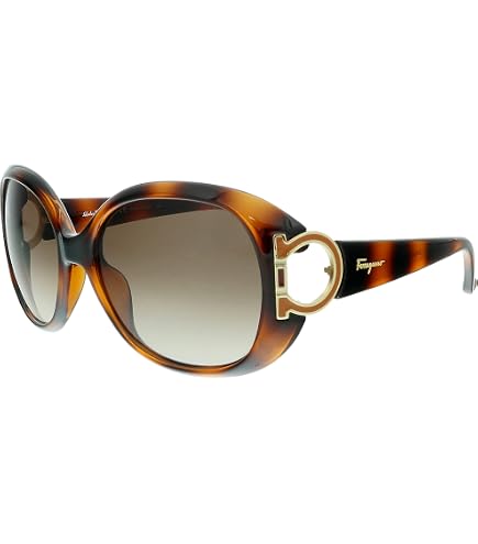 Amazon.com: Salvatore Ferragamo Oval Sunglasses SF600S 220  display picture 1