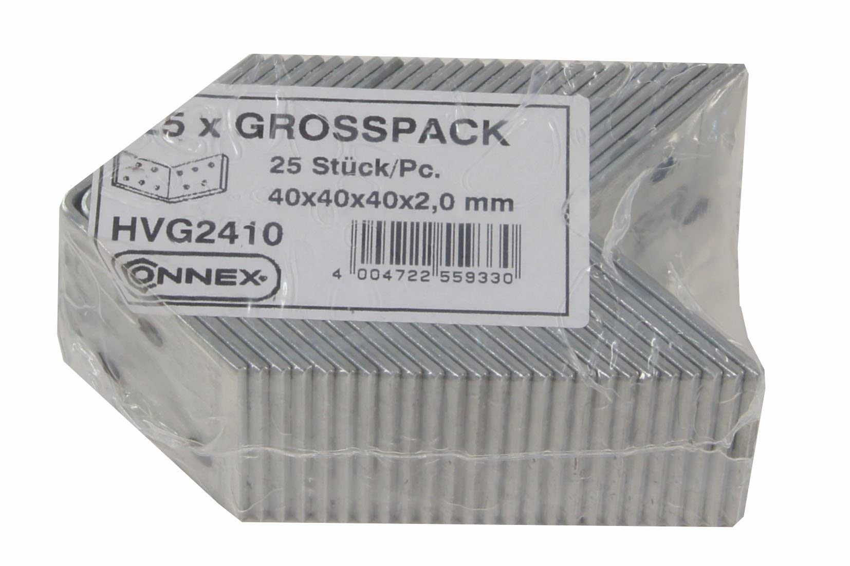 CONNEX HVG2410 40 x 40 x 40mm Angle Connector (25 Pieces)