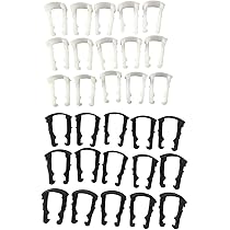 Glarks Lot De 130 Clips De Retenue De Voiture - 8 Styles