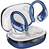 HAOYUYAN Wireless Earbuds, Bluetooth Headphones, Ear Buds with 80hr Playtime, LED Power Display, Noise Canceling, LED Power Display, IPX7 Waterproof Earphones for Gym/Workout/Sport(Dark Blue)