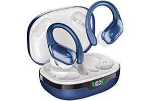 Wireless Earbuds, Bluetooth Headphones, Ear Buds with 80hr Playtime, LED Power Display, Noise Canceling, LED Power Display, I