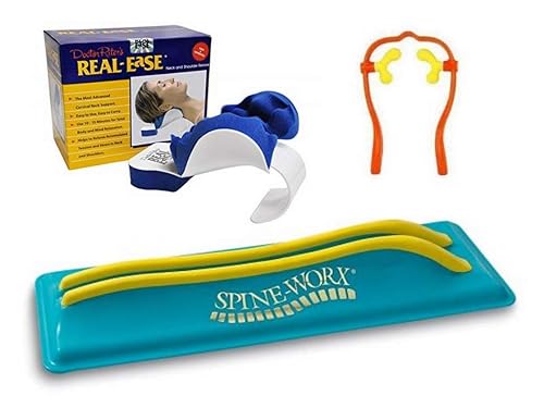 (Set of 3) Spine-Worx Back Realignment Device + Real Ease Neck and ...
