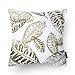 Phantoscope HANTOSCOPE Decorative Set of 2 New Living Series Falling Leaves Coffee Throw Pillow Case Cushion Cover 18