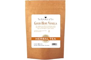 The Republic of Tea Good Hope Vanilla Tea, 36 Tea Bags, Non-Caffeinated, Gourmet Rooibos Red Tea Blend