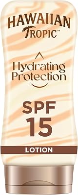 Hawaiian Tropic Hydrating Protection Sunscreen Lotion SPF 15 Water Resistant
