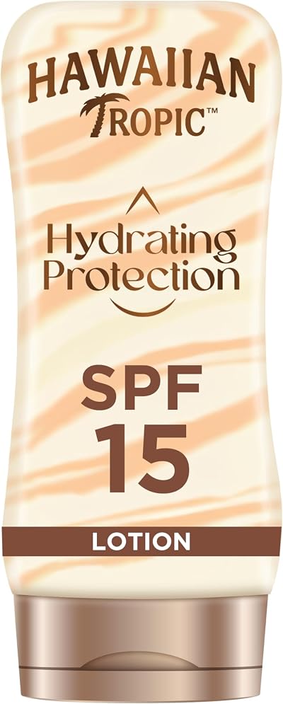 Hawaiian Tropic Hydrating Protection Sunscreen Lotion SPF 15 Water Resistant