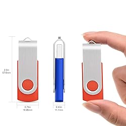 KOOTION 5 Pack 32GB USB 3.0 Flash Drives Swivel USB