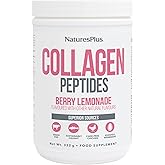NaturesPlus Collagen Peptides, Berry Lemonade - 0.8 lb Powder - Hair, Skin, Nail & Joint Health, Immune System Support - Non-GMO, Gluten Free - 14 Servings