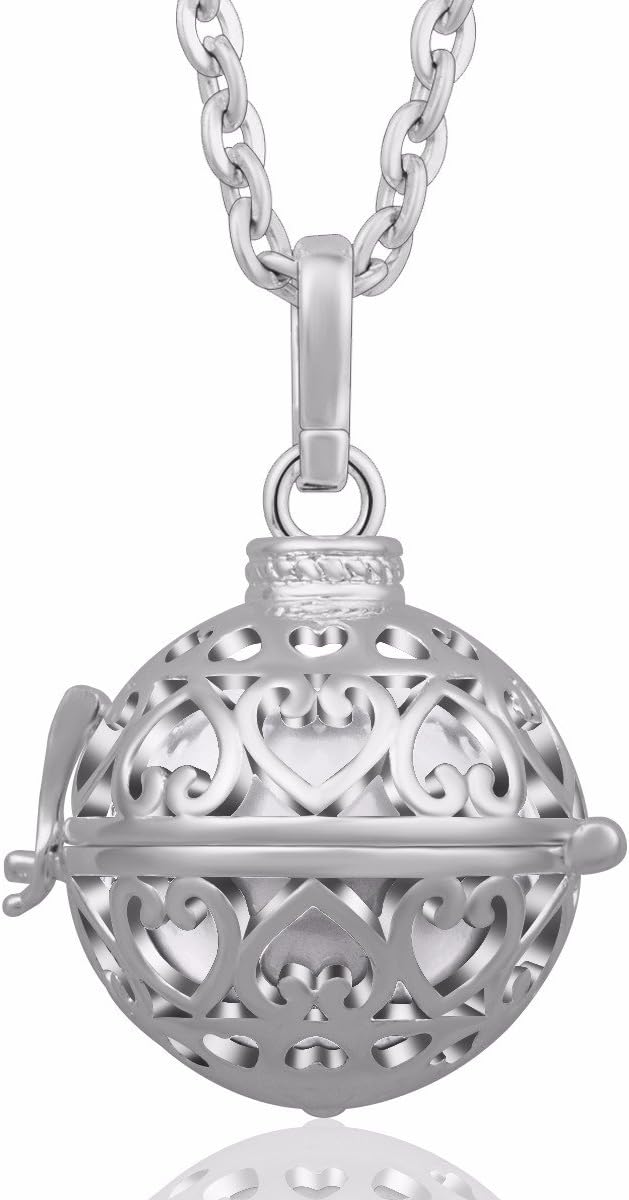 Eudora Harmony Bola Eternal Love 20mm Pendant Prayer Bell Purfume Necklace 30 Inches