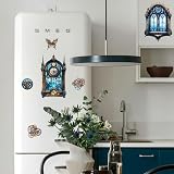 Peacoblue Steampunk Window Rub On Transfer Decal 3Pcs Waterproof 6x12 view 5