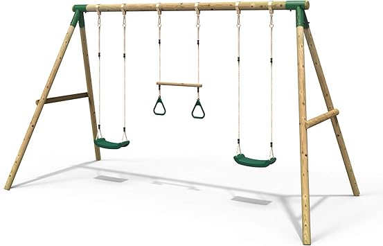 wooden garden swing set