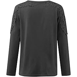 iPOGP Women's Round Neck Solid Color Hollow