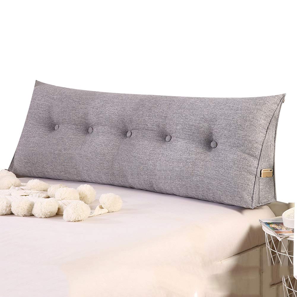 代引不可 Liangliang クッションベッドの背もたれダブル人物エクストララグトライアングルベッド背もたれクッション洗えるppの綿の充填 4色 6サイズを移動することができます 色 Gray サイズ さいず 150x50xcm 150x50xcm Gray B07kch57pb 無料長期保証