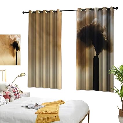 Amazon Com Warm Family Double Curtain Rod Industrial Heavy Smoke