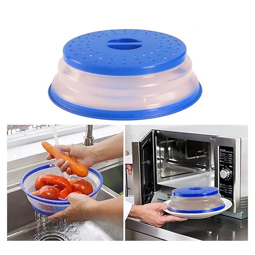 BESYZY 2PCS Tapa Microondas Plegable Colador plegable para ...