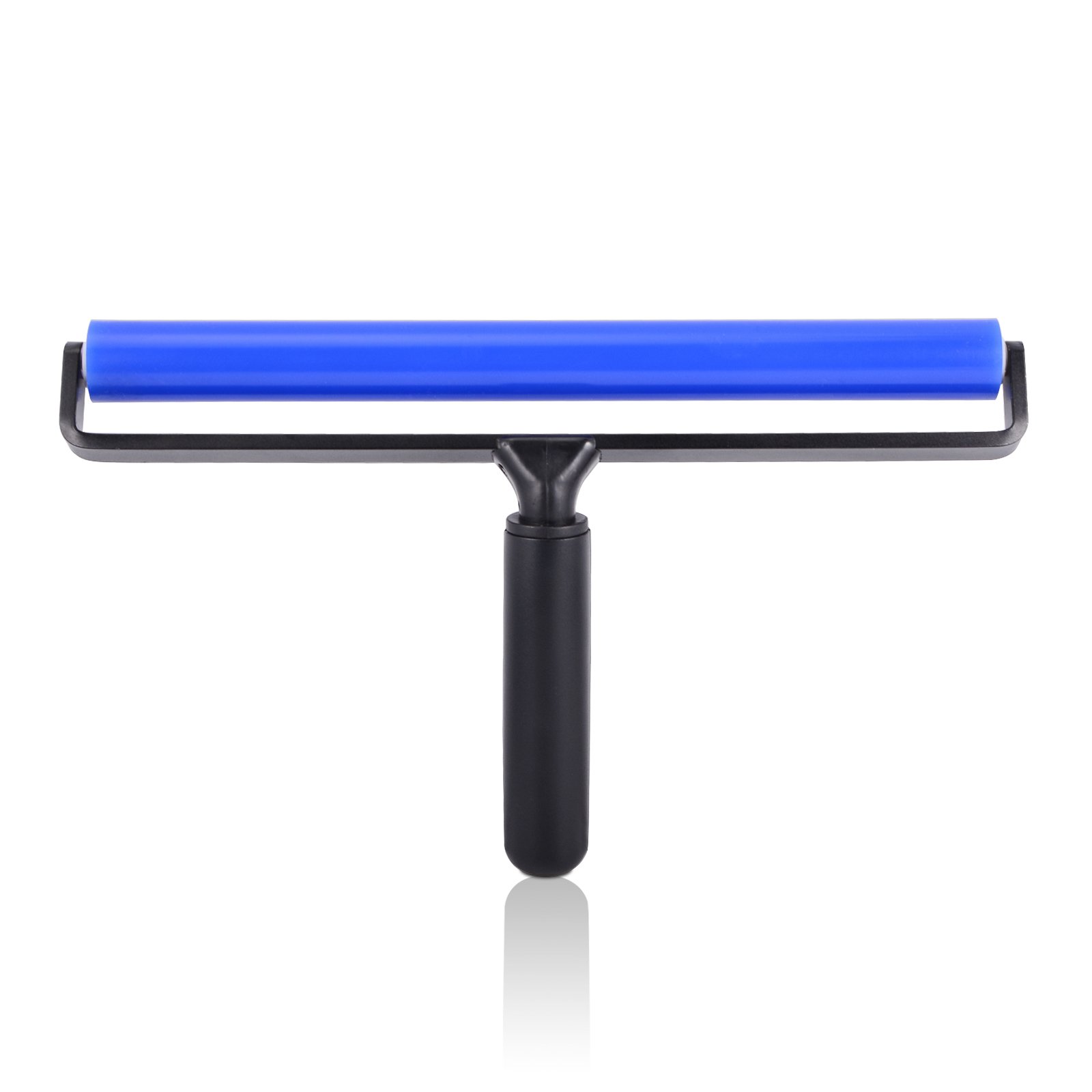 Ehdis® 12" Glue Silicone Rubber Pasting Roller Anti-static Sticky Silicone Roller Automotive Vinyl installing Roller & Dust Collection for Film Application