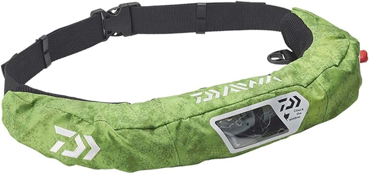 Amazon ダイワ Daiwa ウォッシャブルライフジャケット ウエストタイプ自動 手動膨脹式 ライムヘクス フリー Df 27 ダイワ Daiwa ライフジャケット フローティングベスト