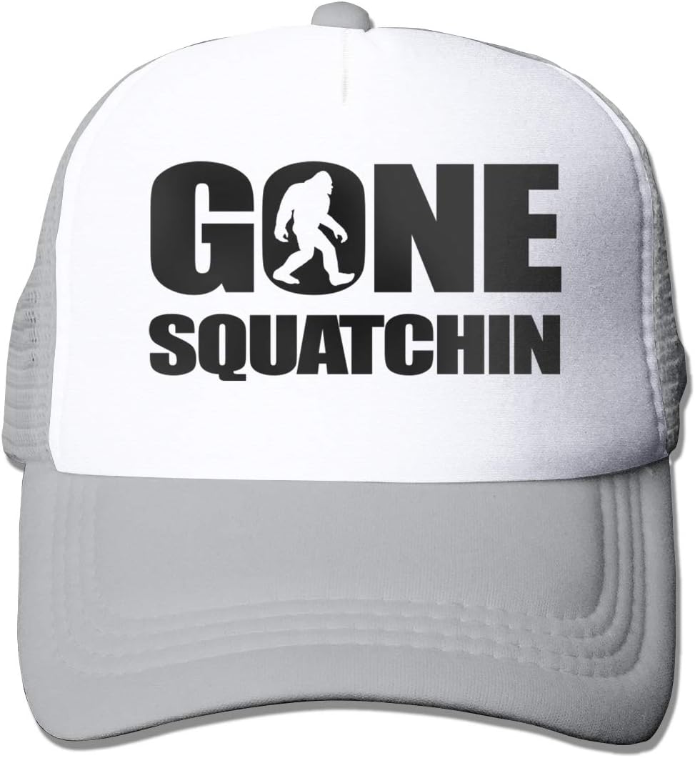 CLD Custom Gone Squatchin Bigfoot Adjustable Men/Women Mesh Hat Trucker Baseball Cap Black