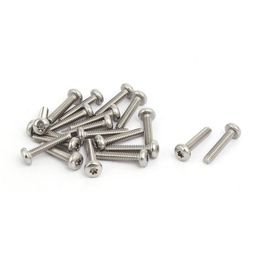 Sourcingmap M2 x 10mm 304 Stainless Steel Torx Pan Head Screws Bolts Fasteners 20pcs