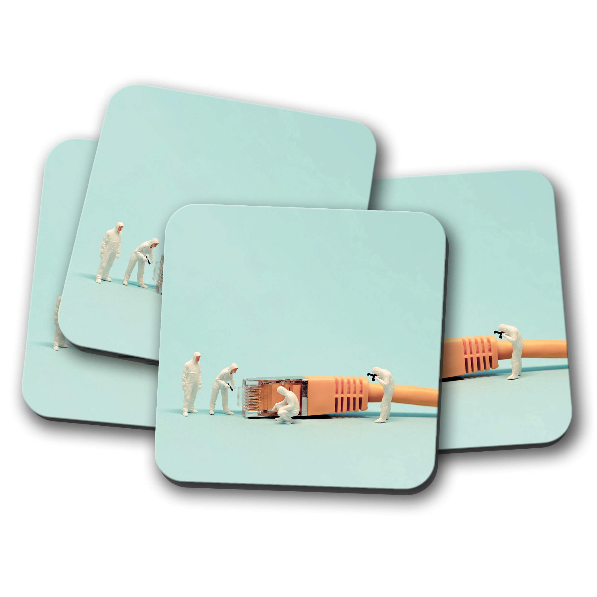 4 Set - Beautiful Rottweiler Coaster - Dog Puppy Rottie Puppies #8616