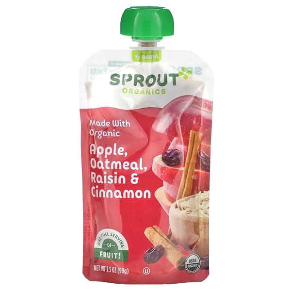 SPROUT ORGANIC BABY FOOD, STAGE 2 POUCHES, APPLE...