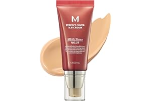 MISSHA M Perfect Cover BB Cream No.27 Honey beige for medium/tan skin SPF 42 PA +++ 1.69 Fl Oz - Tinted Moisturizer for face with SPF