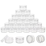 25 Count 5 Gram Sample Containers, Clear Lip Balm