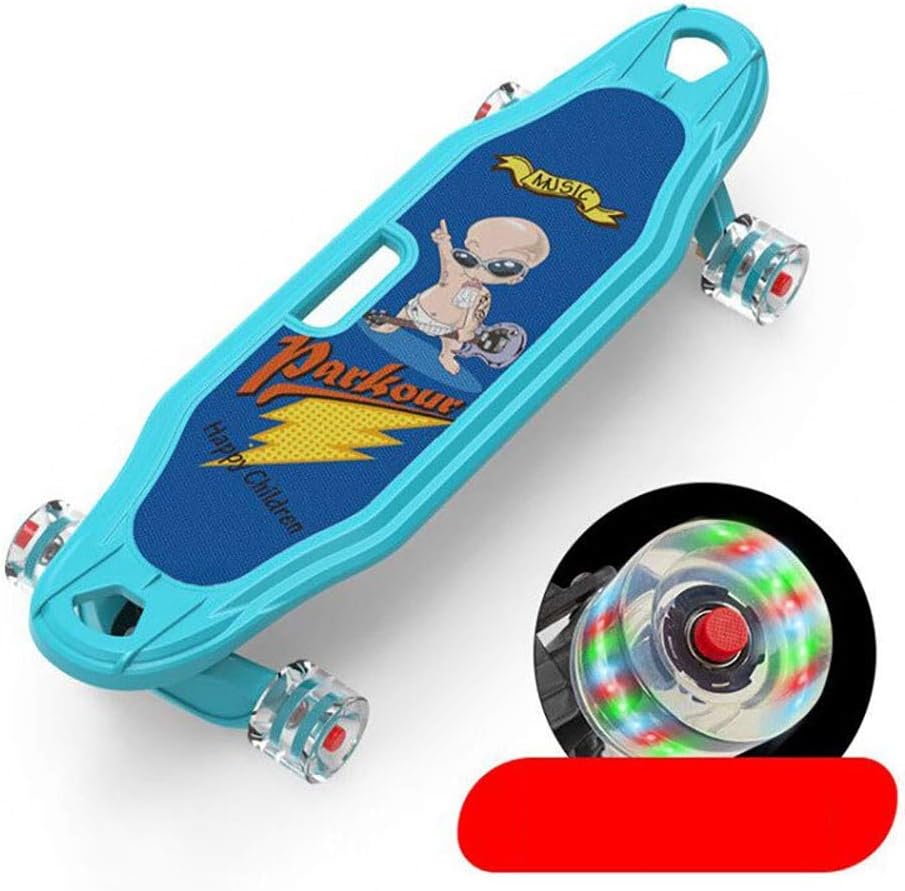 Amazon 標準スケートボード完全な初心者ースケートボード柔軟な滑り止めおよび耐久性 80 cm 子供 外遊び おもちゃ 光るタイヤ 仕様 ギフト 誕生日 プレゼント 進化版 Jinbihuihuang スケートボード本体