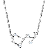 Moon Magic Moonstone Necklaces for women | Zodiac Constellation | 925 Sterling Silver | 18k Rose Gold | Yellow Gold | Rainbow Moonstone jewelry for women | Authentic Rainbow Crystal Jewelry