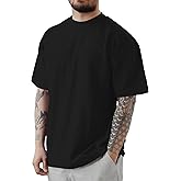 Men's Casual Oversized Tshirts Workout Short Sleeve T-Shirt Dry Fit Lightweight Crewneck Tee Tops