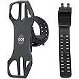 OKAI Bike Phone Holder, Universal Scooter Handlebar Cell Phone Clamp for 4" to 6.7" Smartphones, Bike Phone Mount, 360° Rotatable, Detachable Bike Accessories, Silicone, Waterproof