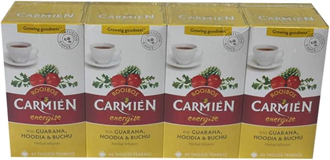 Amazon Carmien ルイボスティー ハーブティー エナジー ルイボス ベリーブレンド 160パック 400g 40パック 100gx4箱 Carmien お茶飲料 通販