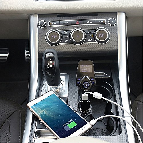 KingTo Bluetooth FM Transmitter for Car,Wireless Radio Adapter Hands-free Phone MP3 Support Micro SD Card car styling