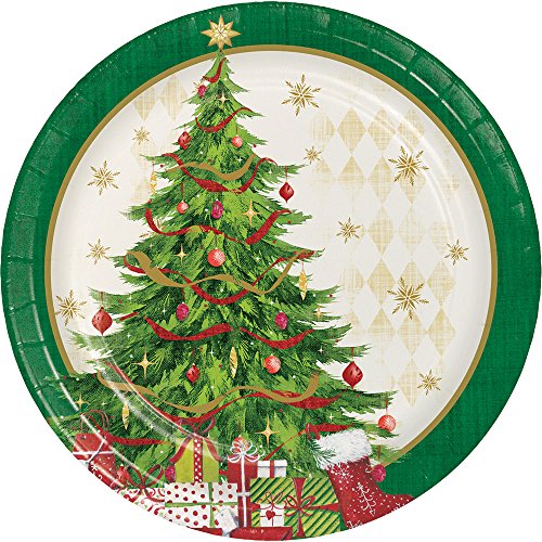 Creative Converting 8-Count Sturdy Style Dessert/Small Paper Plates, Tasteful Tree