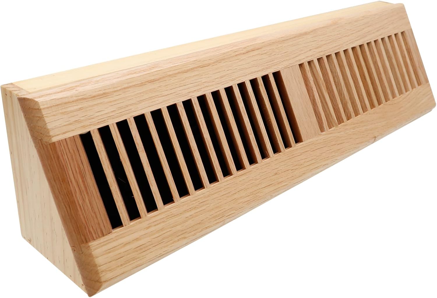 Registers, Grilles & Vents - SANYCASA Red Oak Baseboard Wooden Register 18 Inch Supply Floor Vent Baseboard Diffuser Pre Finished