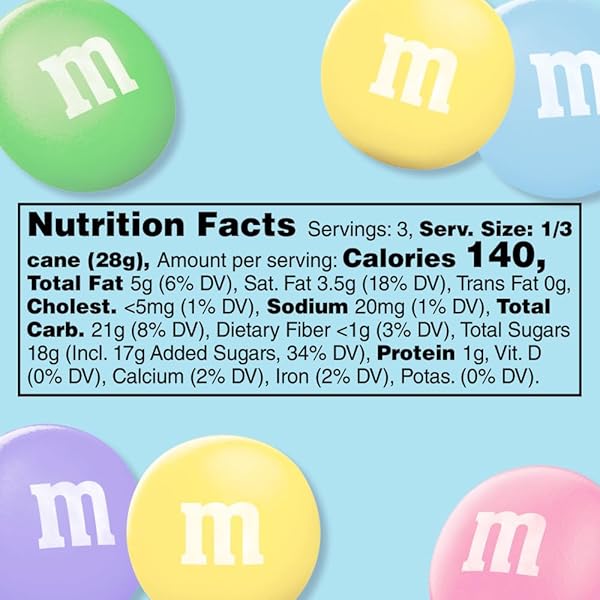 M&M’S MILK CHOCOLATE EASTER CANDY BUNNY CANE, 3-OUNCE
