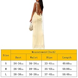 RARITYUS Women Maxi Dress Sexy Backless Draped