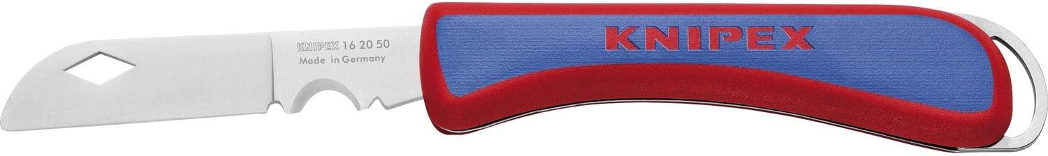 KNIPEX Folding Knife for Electricians in Blister 120 mm, 16 20 50 SB, Multi Color, 80 mm