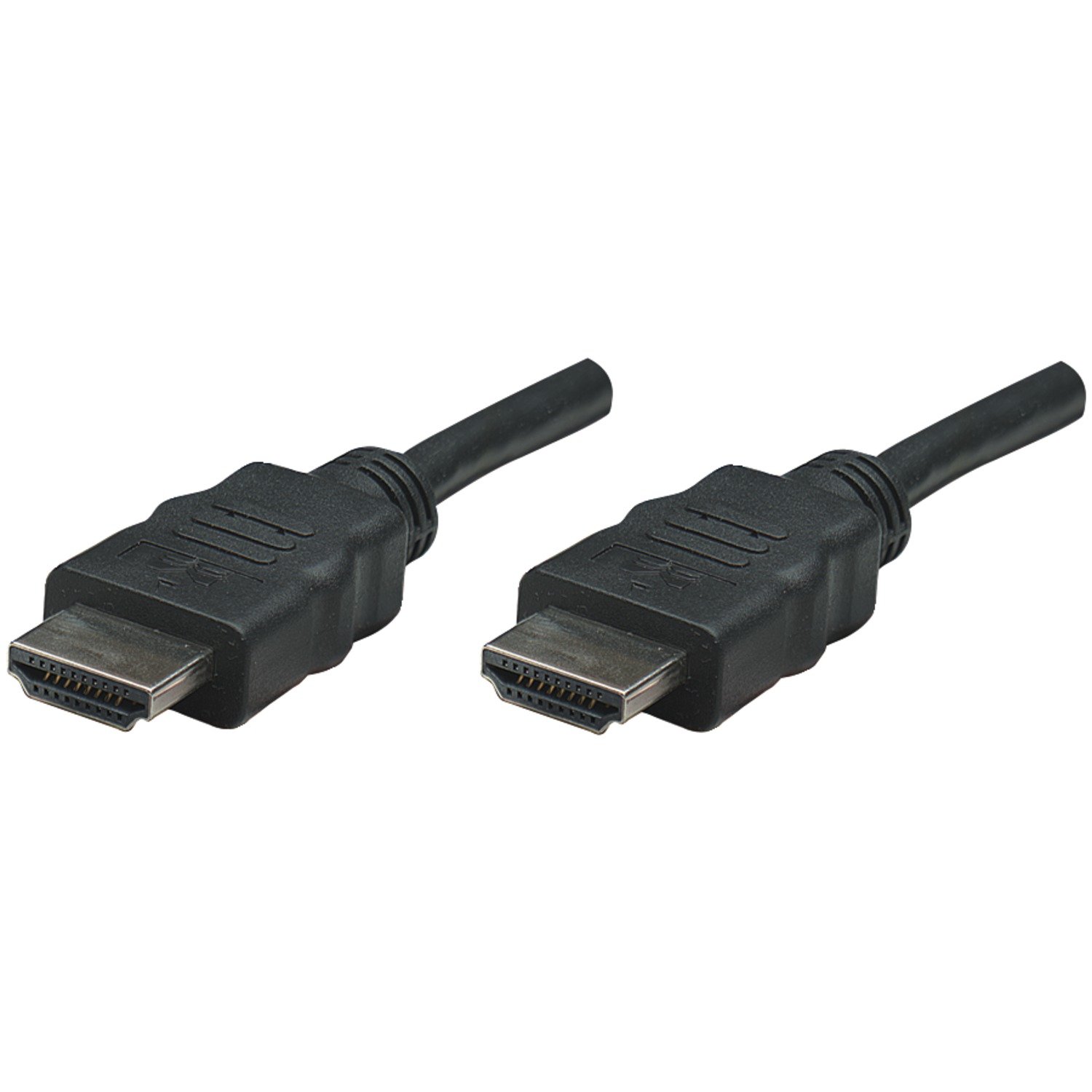 Manhattan HDMI Cable, 4K@30Hz (High Speed), 5m, Male to Male, Black, Ultra HD 4k x 2k, Fully Shielded, Gold Plated Contacts, Lifetime Warranty, Polybag — image 1