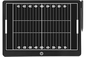 EZTIYU Magnetic Electronic Football Coaching Boards – 16 inch LCD Football Coaching Board, Portable Erasable Pro Strategy Board for Training Teaching Competition Command,Tactical Drawing Tablet Coach Gifts