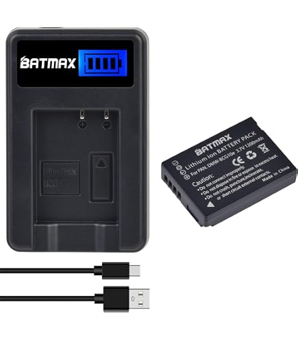 DSTE 2 Batterie Compatibili Per Panasonic Lumix (DMW-BCG10E) – Con Ricarica Rapida E Garanzia 24 Mesi