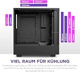 NZXT H5 Flow ATX Mid Tower PC Case Front USB Type-C Tempered Glass Panel view 2