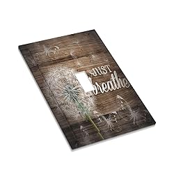 Rustic Butterfly Dandelion on Brown Wood 1 Gang